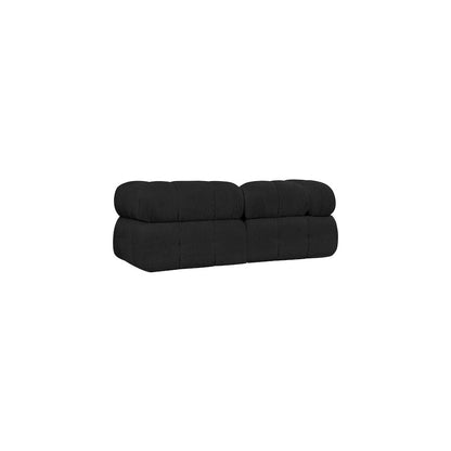 Ames Black Boucle Fabric Modular Sofa