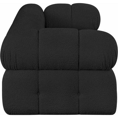 Ames Black Boucle Fabric Modular Sofa