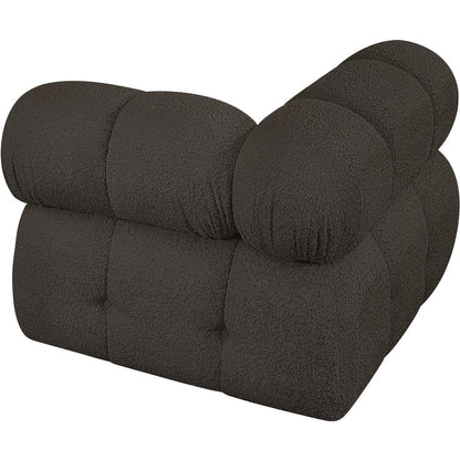 Ames Brown Boucle Fabric Corner