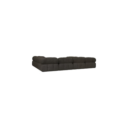 Ames Brown Boucle Fabric Modular Sectional