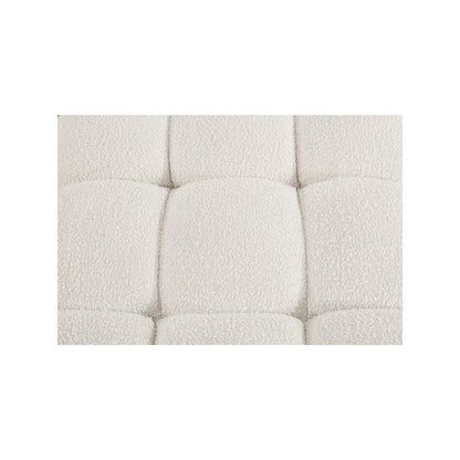 Ames Cream Boucle Fabric Armless