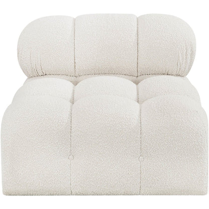 Ames Cream Boucle Fabric Armless