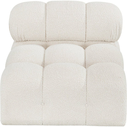 Ames Cream Boucle Fabric Armless