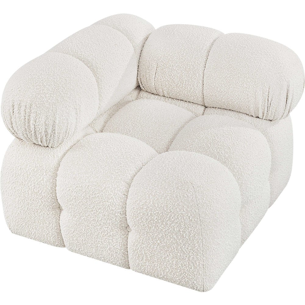 Ames Cream Boucle Fabric Corner