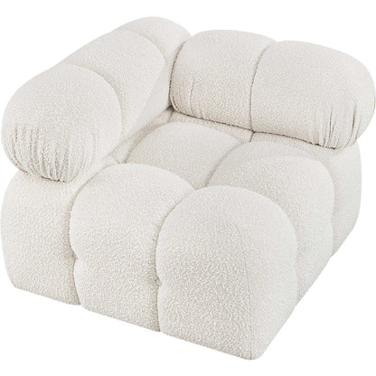 Ames Cream Boucle Fabric Corner