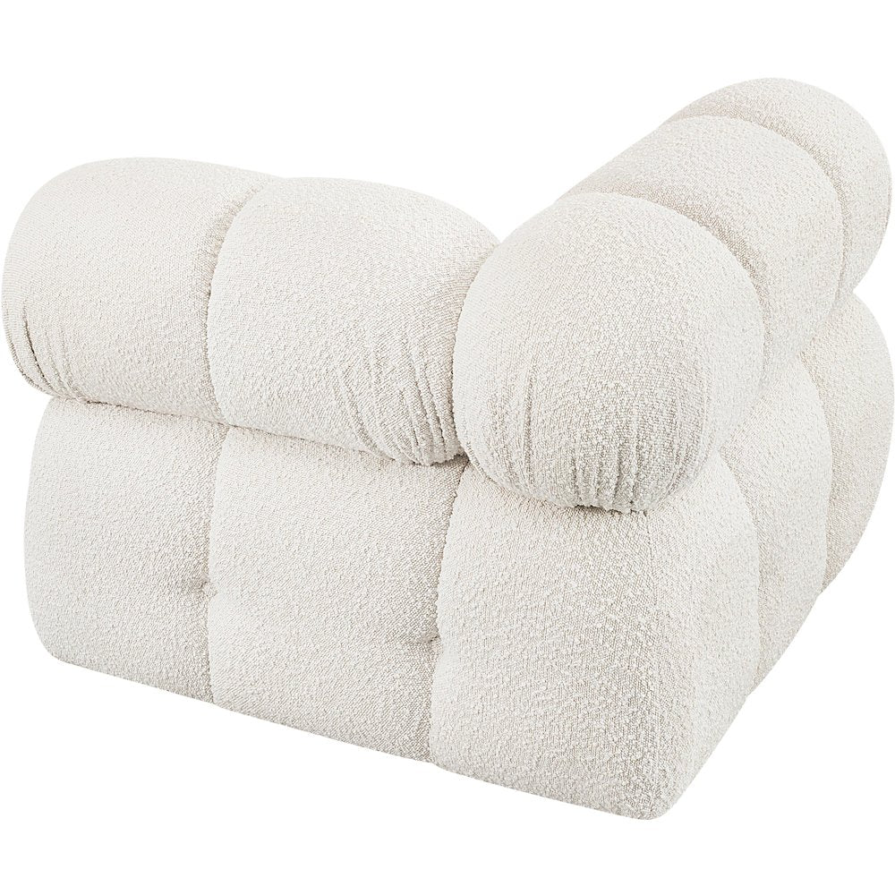 Ames Cream Boucle Fabric Corner
