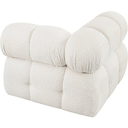 Ames Cream Boucle Fabric Corner