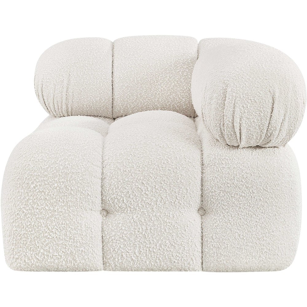 Ames Cream Boucle Fabric Corner