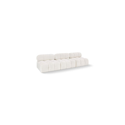 Ames Cream Boucle Fabric Modular Sofa