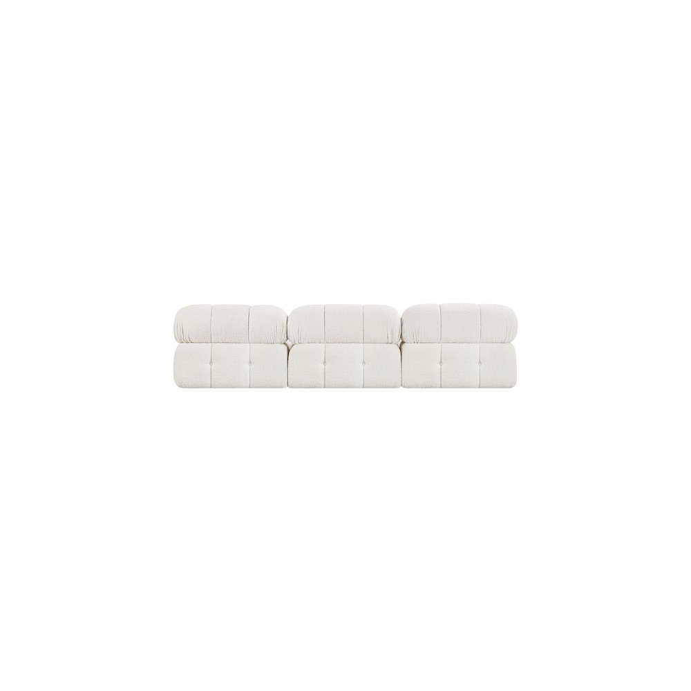 Ames Cream Boucle Fabric Modular Sofa