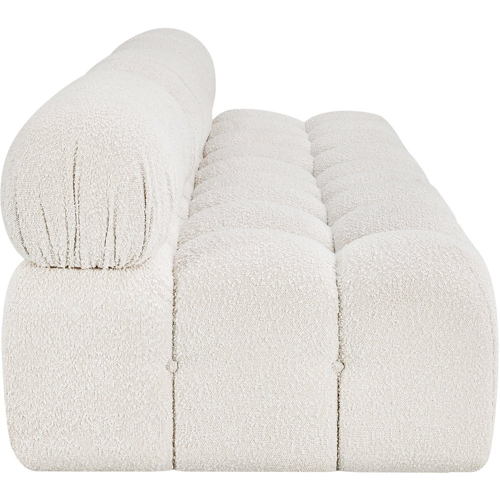 Ames Cream Boucle Fabric Modular Sofa