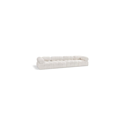 Ames Cream Boucle Fabric Modular Sofa