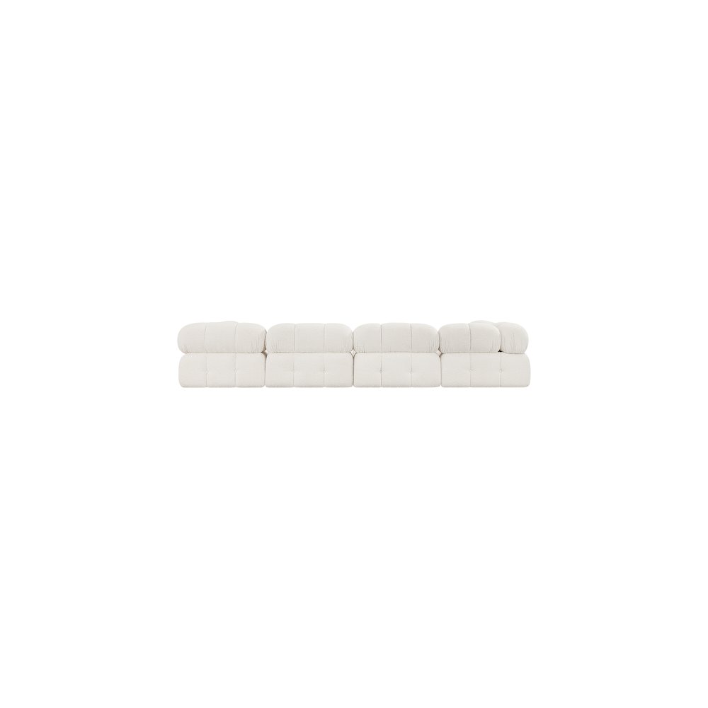 Ames Cream Boucle Fabric Modular Sofa
