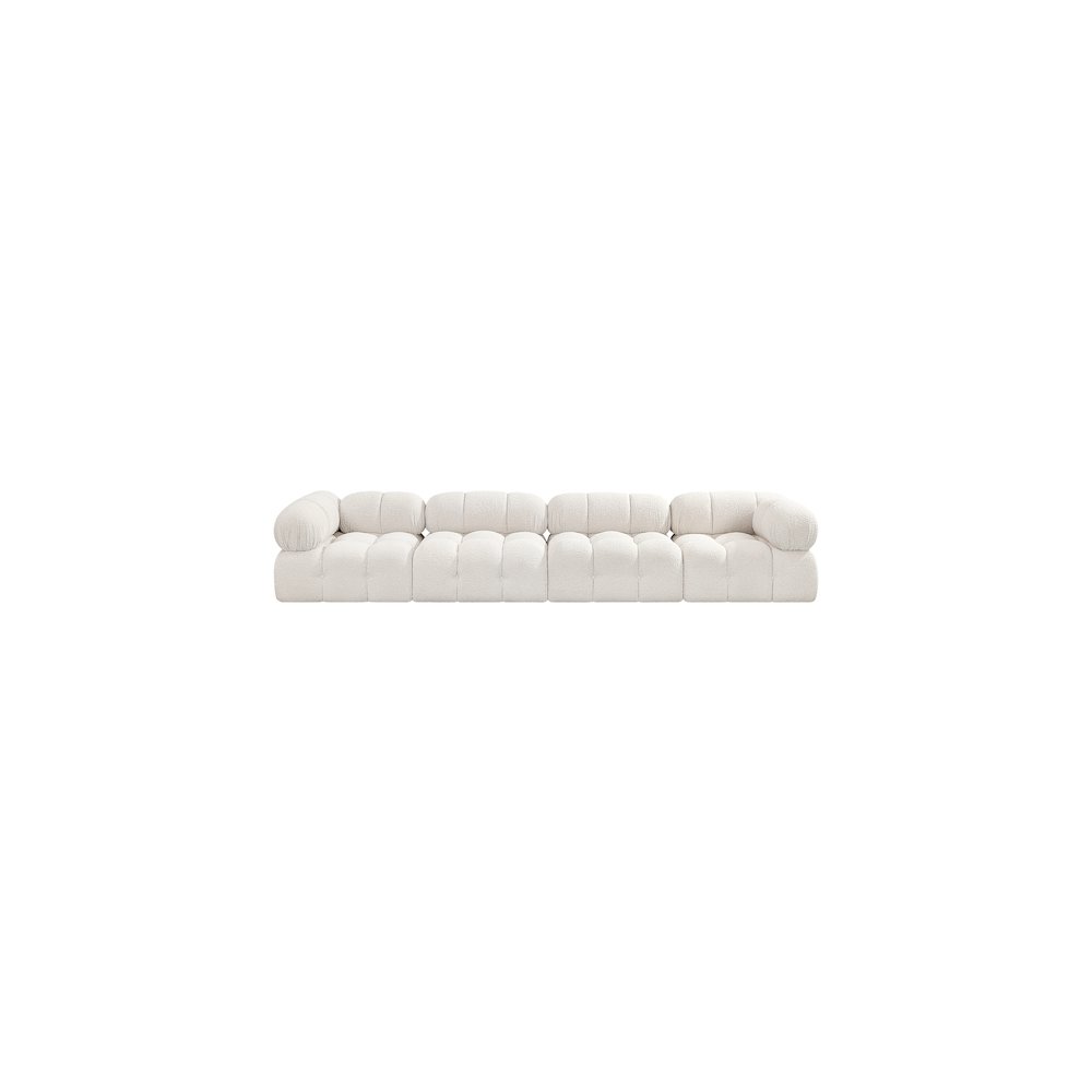 Ames Cream Boucle Fabric Modular Sofa