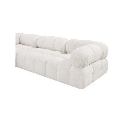 Ames Cream Boucle Fabric Modular Sofa