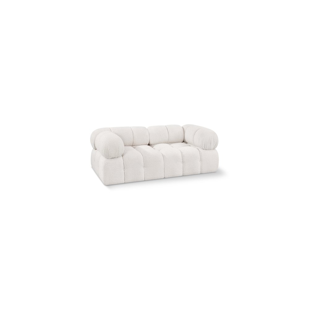 Ames Cream Boucle Fabric Modular Sofa