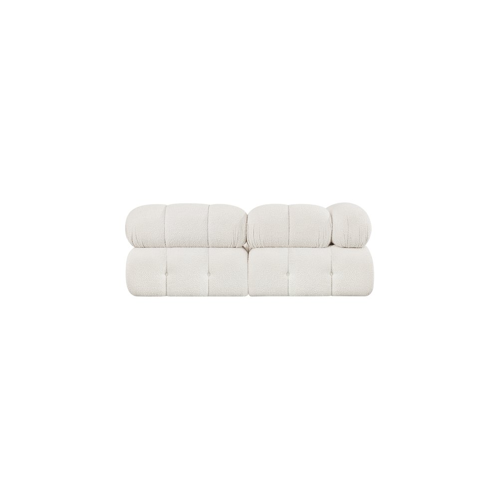 Ames Cream Boucle Fabric Modular Sofa