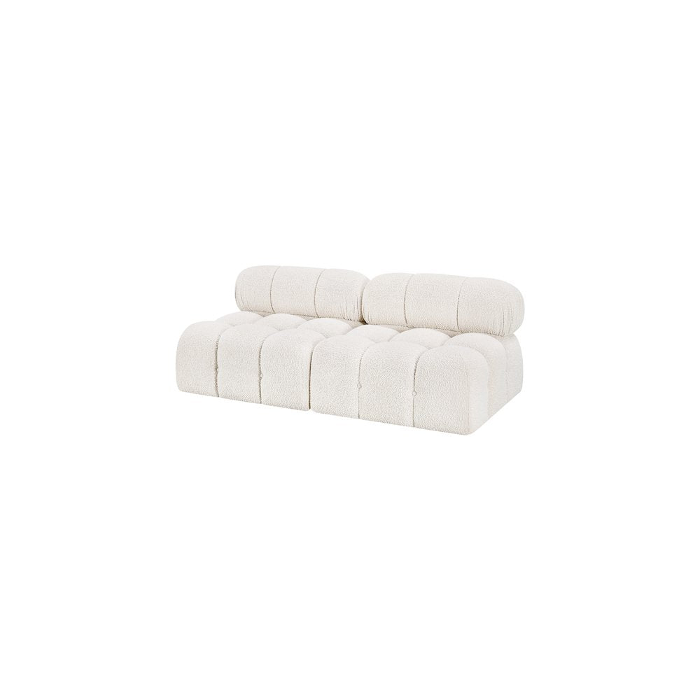 Ames Cream Boucle Fabric Modular Sofa