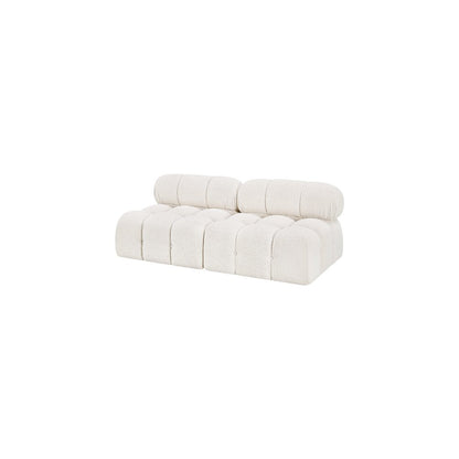 Ames Cream Boucle Fabric Modular Sofa