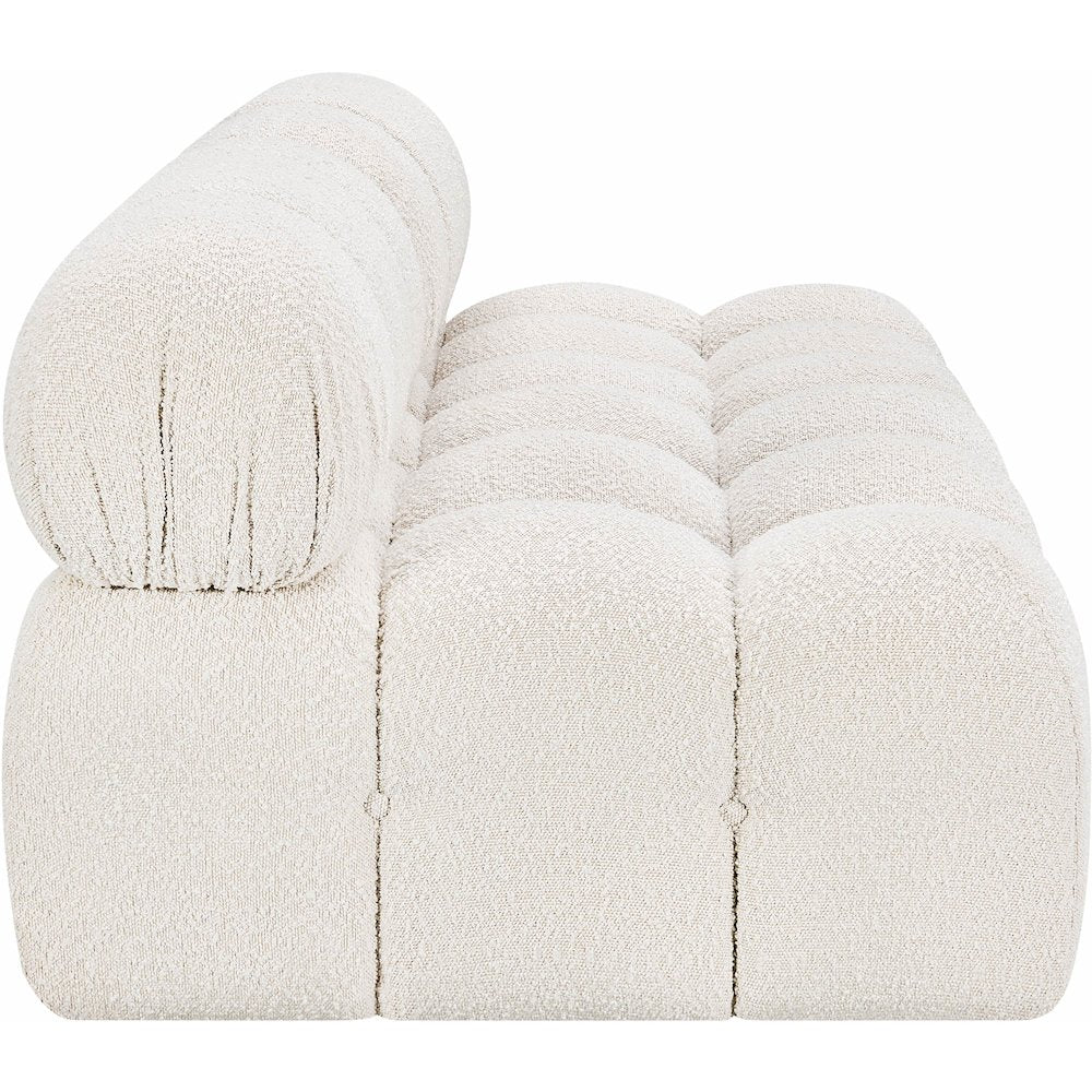 Ames Cream Boucle Fabric Modular Sofa