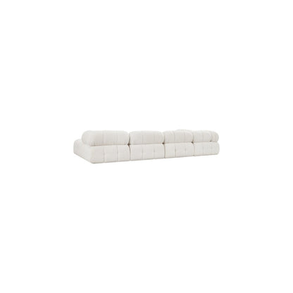 Ames Cream Boucle Fabric Modular Sectional