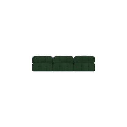 Ames Green Boucle Fabric Modular Sofa