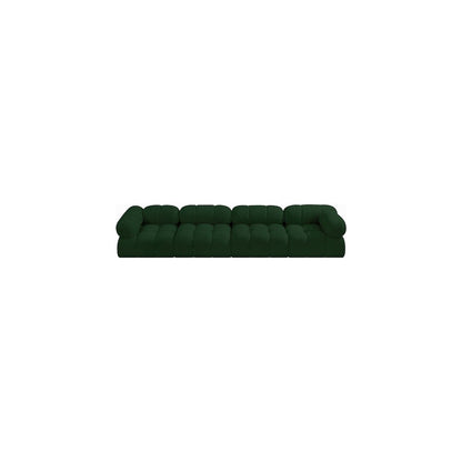 Ames Green Boucle Fabric Modular Sofa