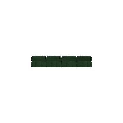 Ames Green Boucle Fabric Modular Sofa