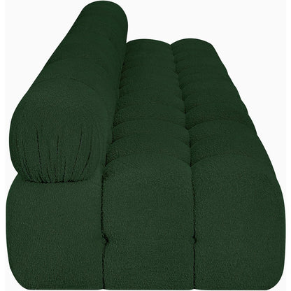 Ames Green Boucle Fabric Modular Sofa