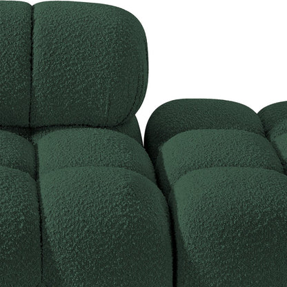 Ames 170" Green Boucle Fabric Upholstered 5pc. Modular Sofa