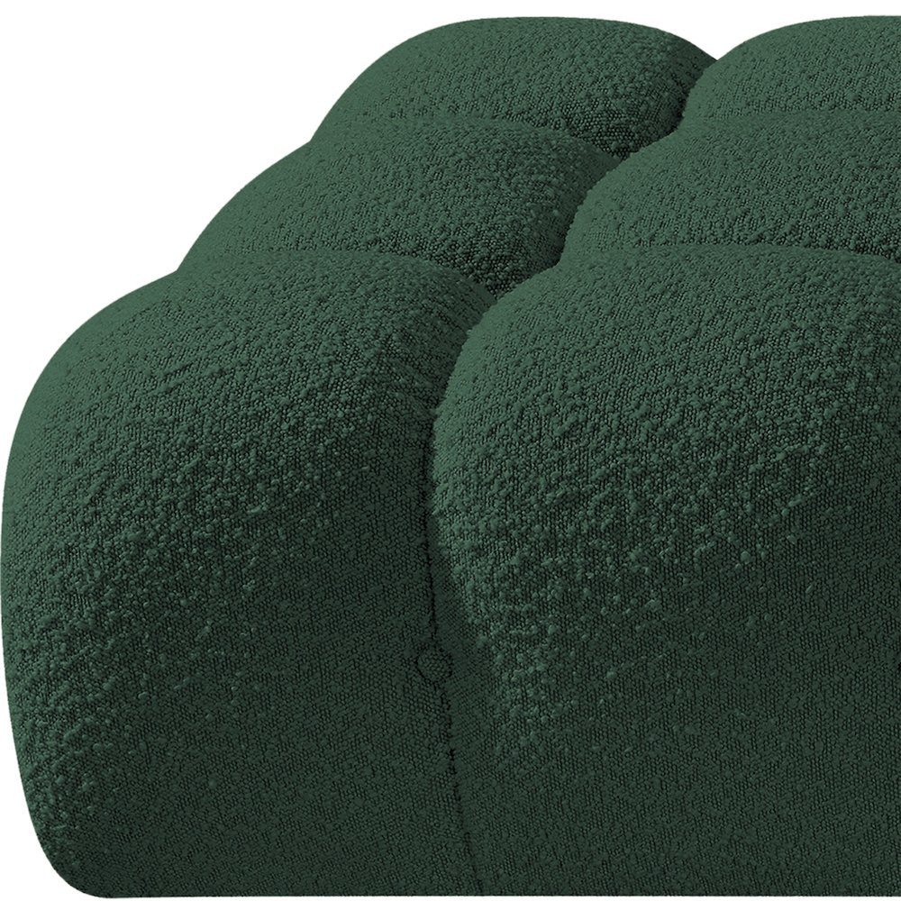 Ames 170" Green Boucle Fabric Upholstered 5pc. Modular Sofa