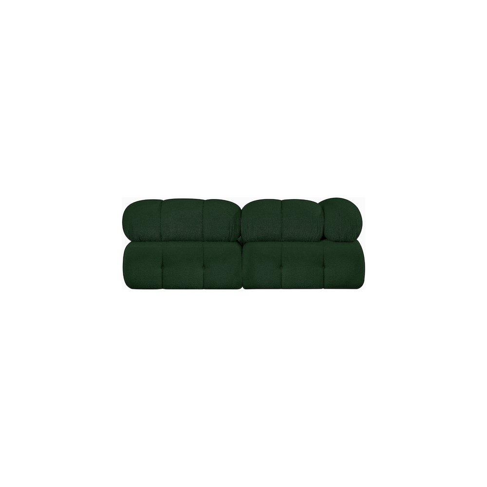 Ames Green Boucle Fabric Modular Sofa