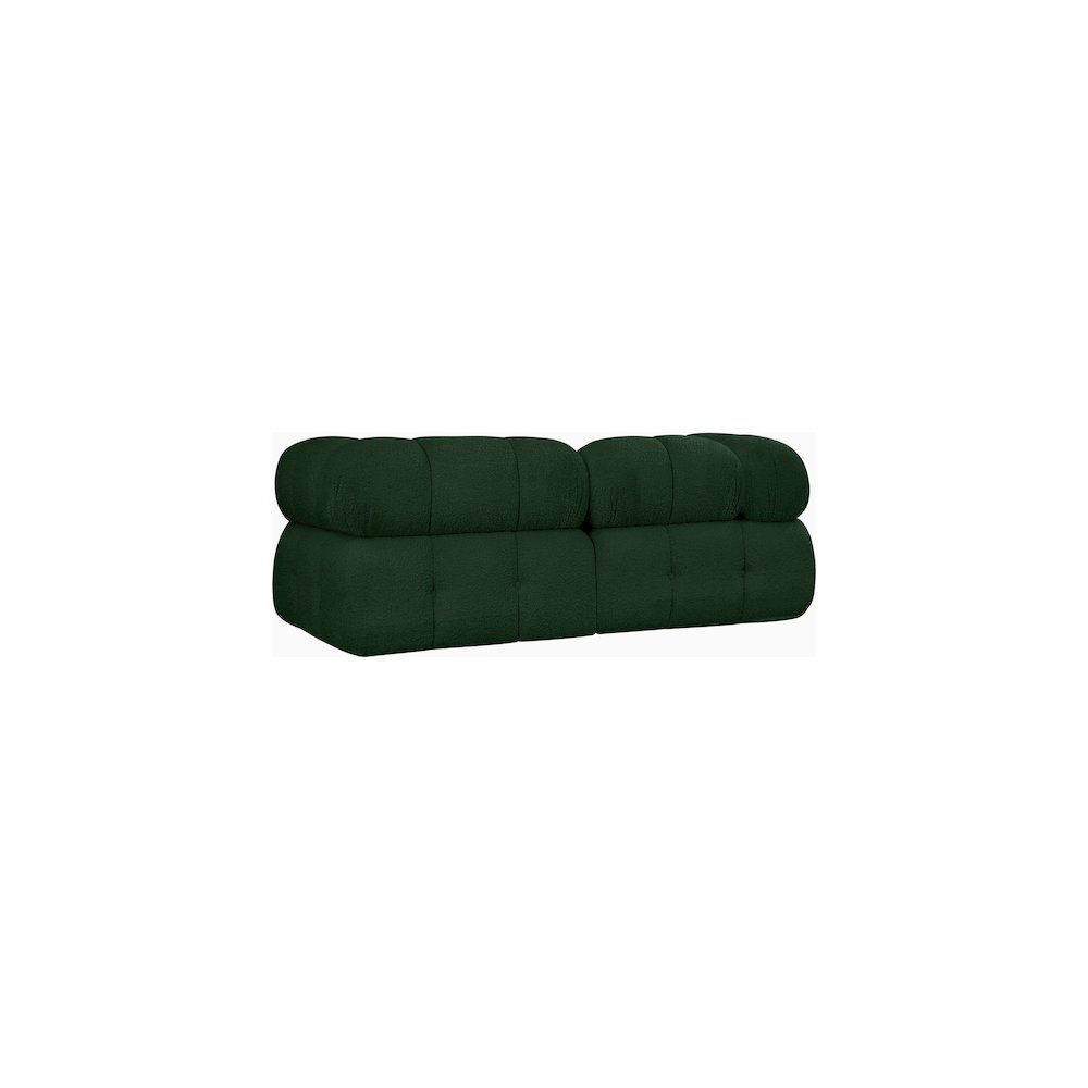 Ames Green Boucle Fabric Modular Sofa