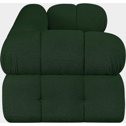 Ames Green Boucle Fabric Modular Sofa