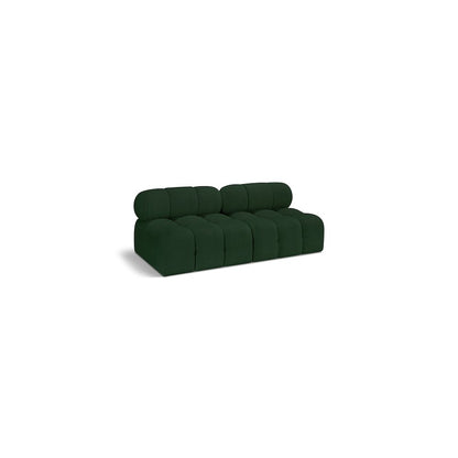 Ames Green Boucle Fabric Modular Sofa