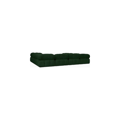 Ames Green Boucle Fabric Modular Sectional