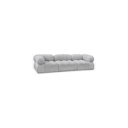 Ames Grey Boucle Fabric Modular Sofa
