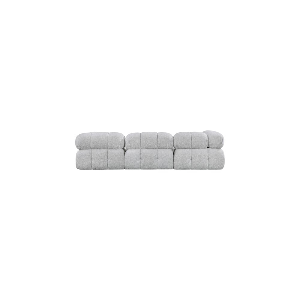 Ames Grey Boucle Fabric Modular Sofa