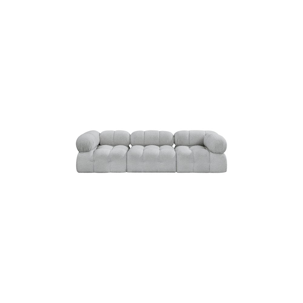 Ames Grey Boucle Fabric Modular Sofa