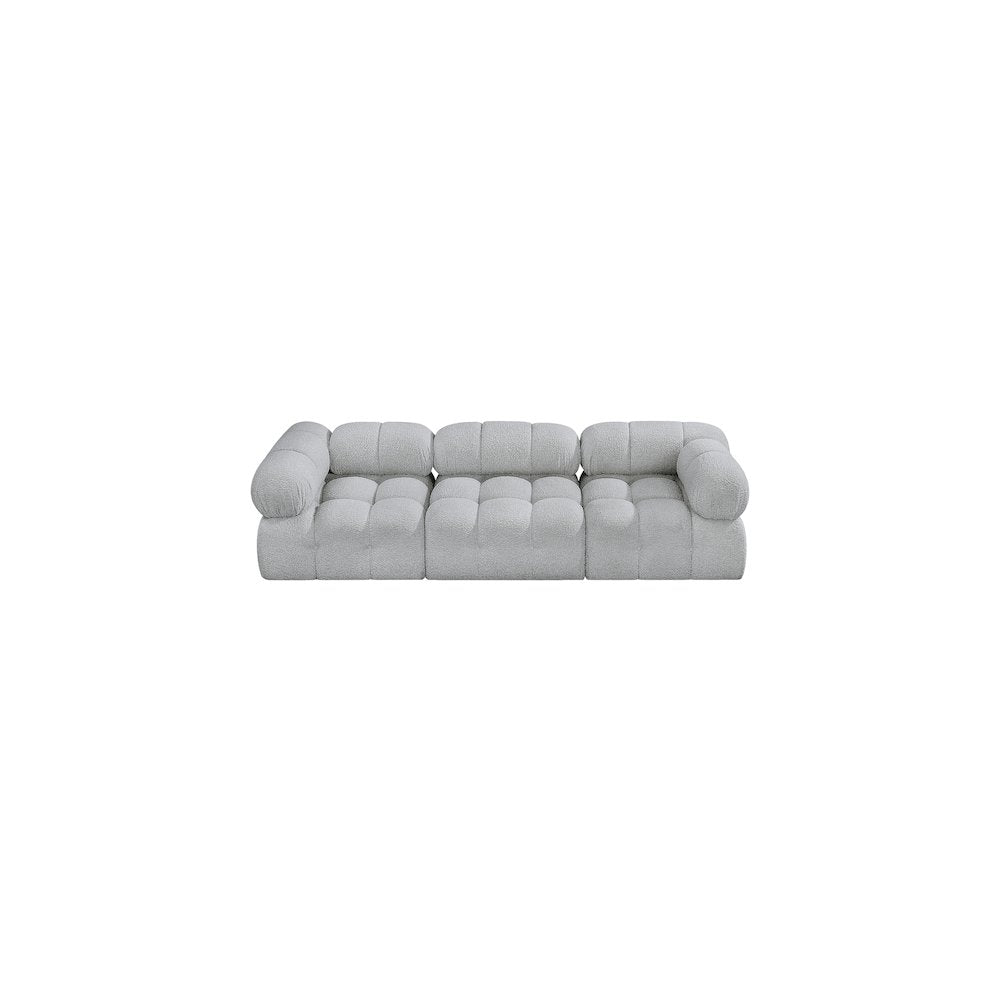 Ames Grey Boucle Fabric Modular Sofa