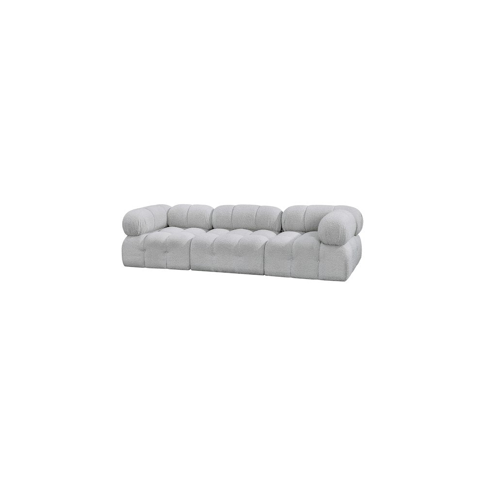 Ames Grey Boucle Fabric Modular Sofa