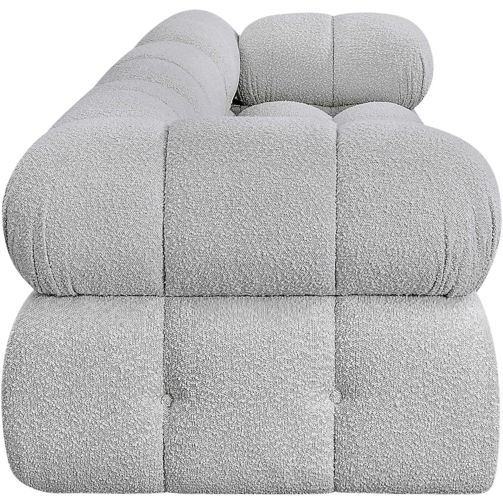 Ames Grey Boucle Fabric Modular Sofa
