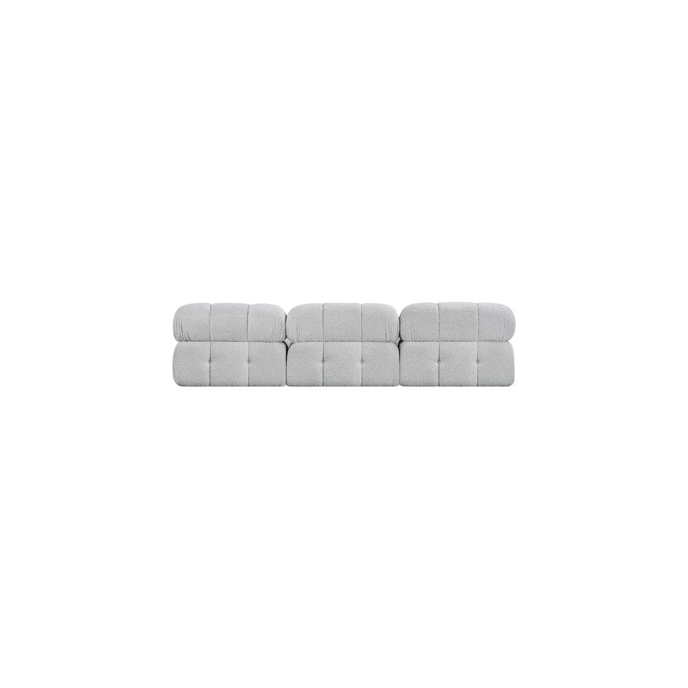 Ames Grey Boucle Fabric Modular Sofa