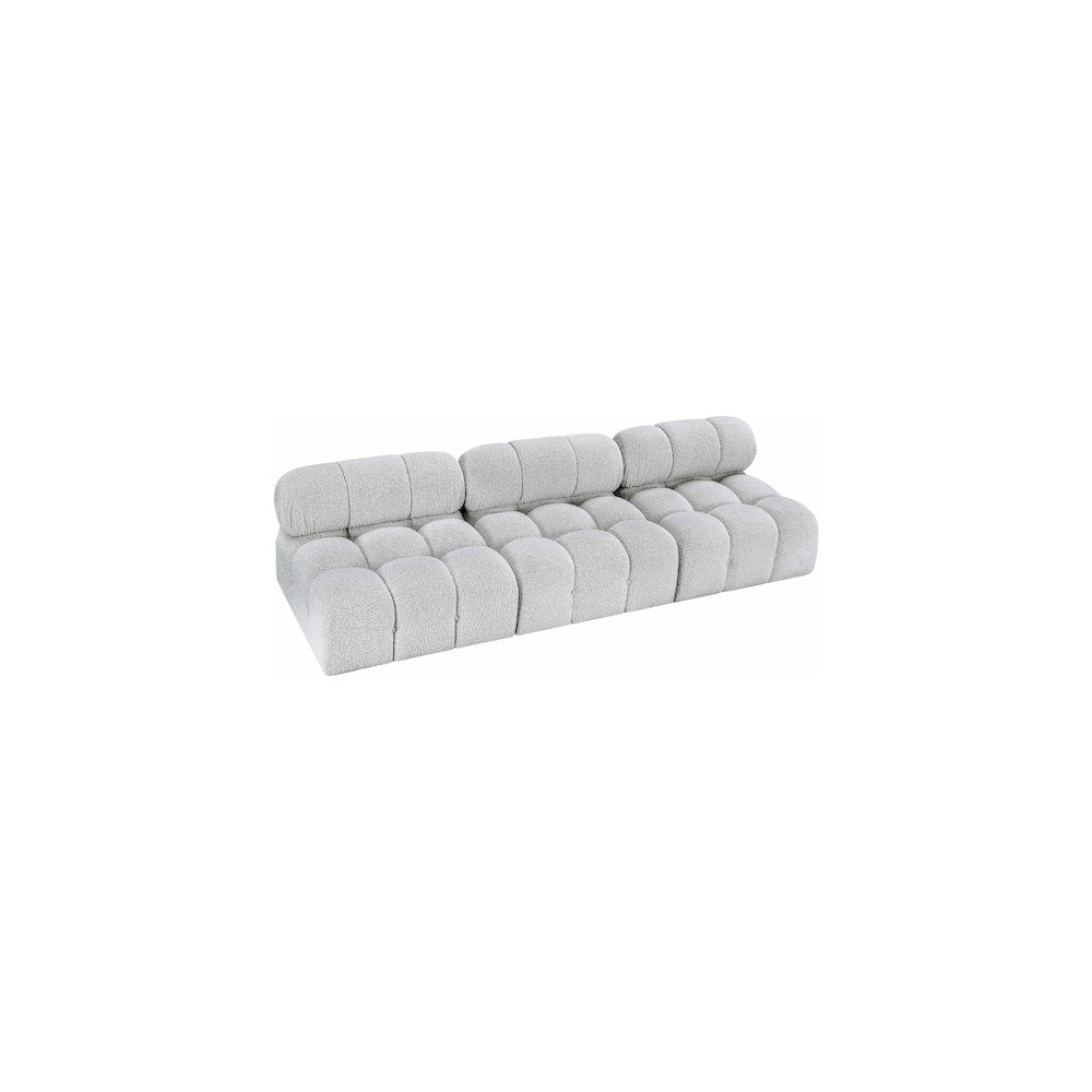 Ames Grey Boucle Fabric Modular Sofa