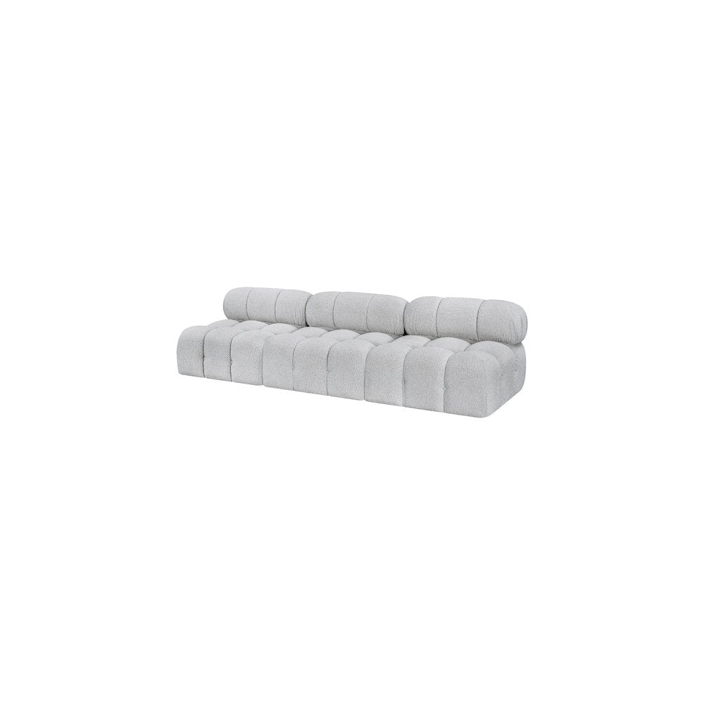 Ames Grey Boucle Fabric Modular Sofa