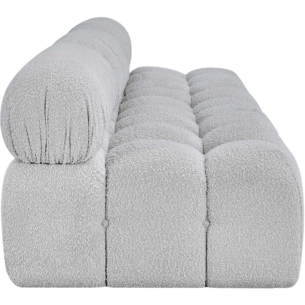 Ames Grey Boucle Fabric Modular Sofa
