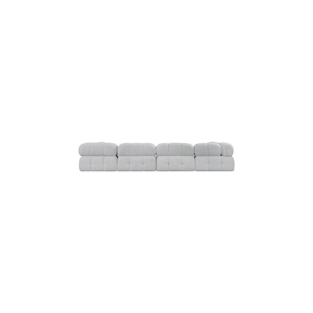 Ames Grey Boucle Fabric Modular Sofa