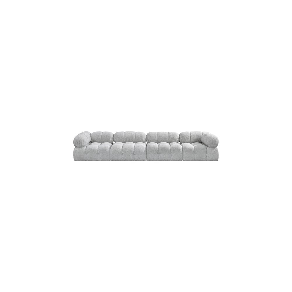 Ames Grey Boucle Fabric Modular Sofa