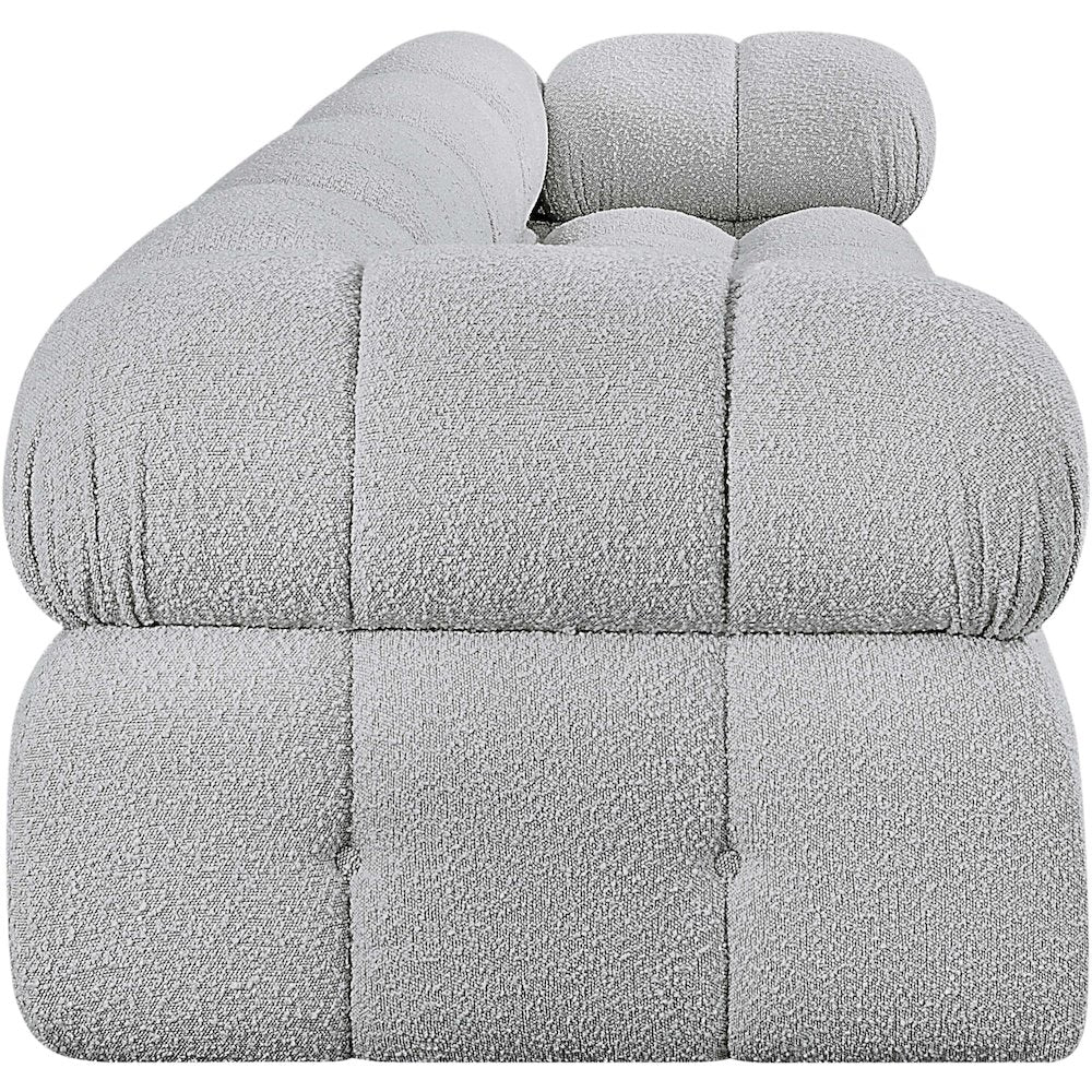 Ames Grey Boucle Fabric Modular Sofa
