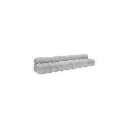 Ames Grey Boucle Fabric Modular Sofa